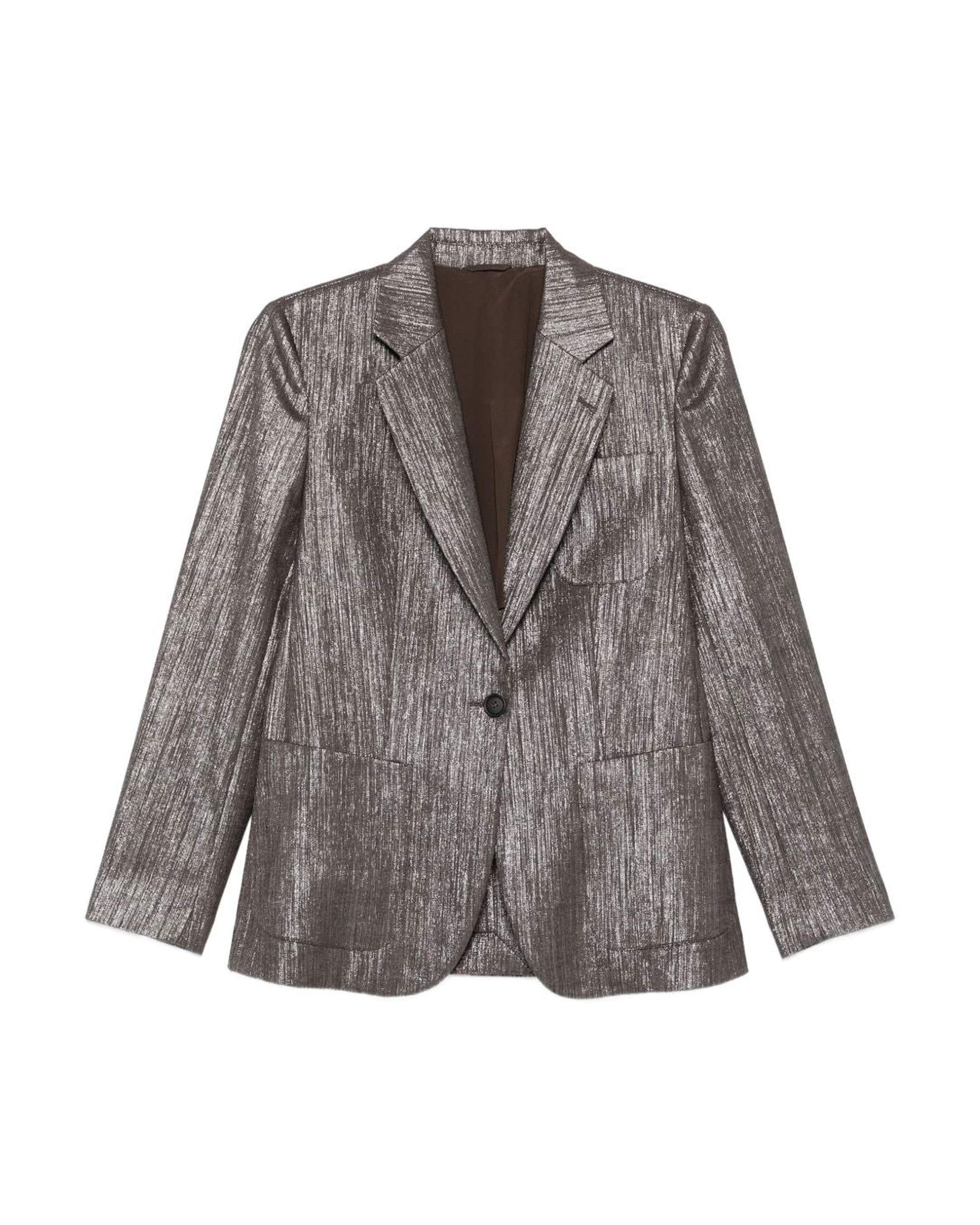Brunello Cucinelli Silver Jacket Glam Steals