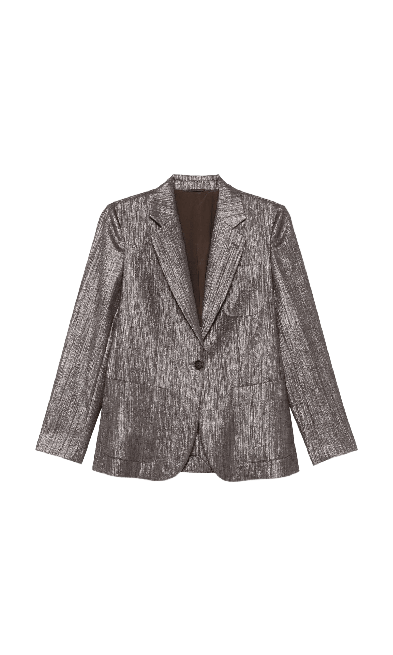 Brunello Cucinelli Silver Jacket Glam Steals