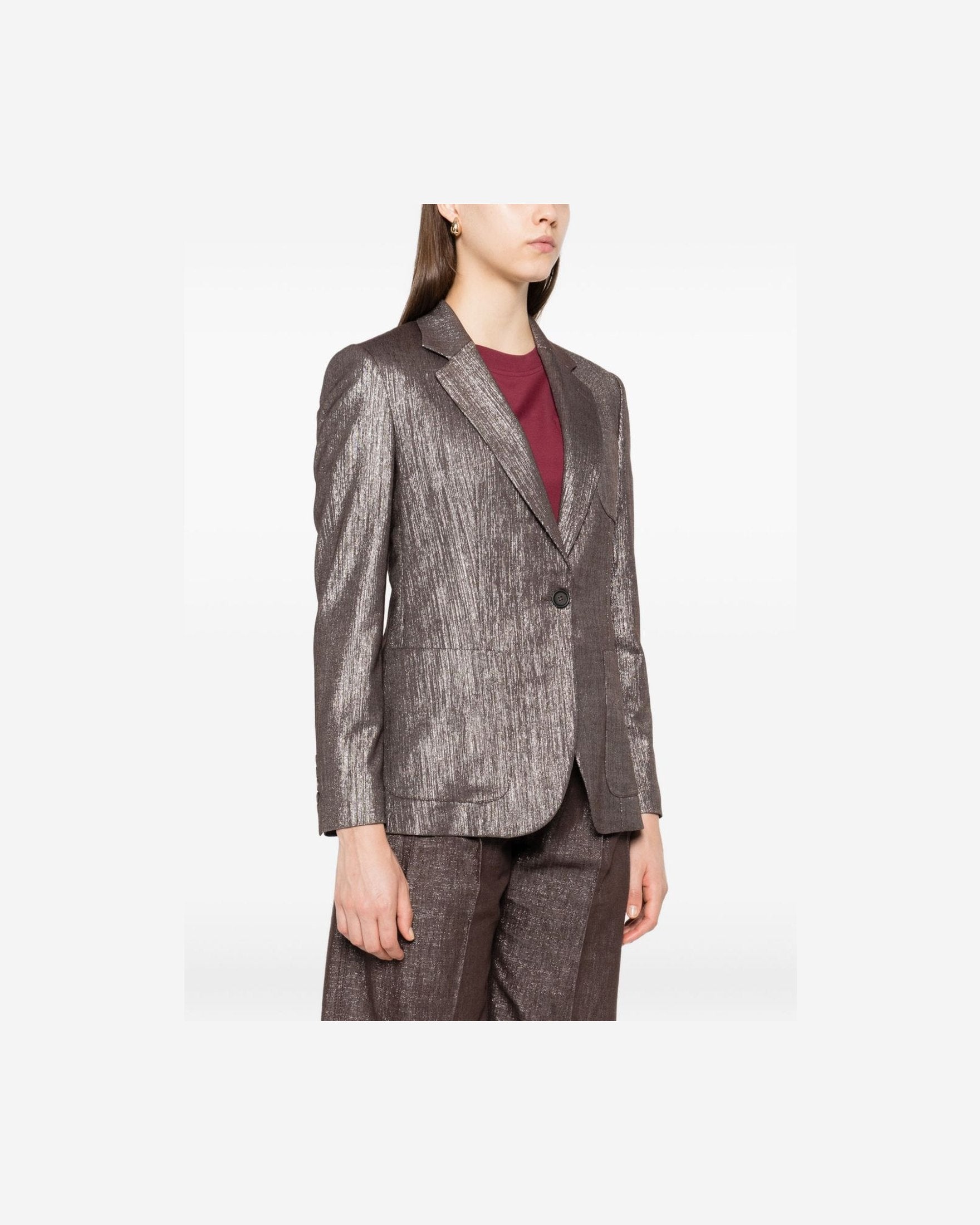 Brunello Cucinelli Silver Jacket Glam Steals
