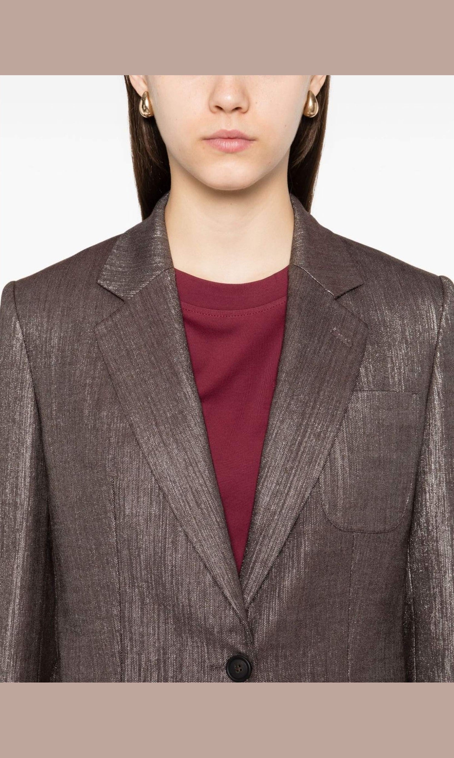 Brunello Cucinelli Silver Jacket Glam Steals