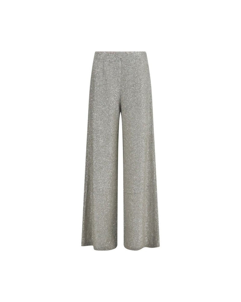 Brunello Cucinelli Silver Polyamide Casual Pant Glam Steals