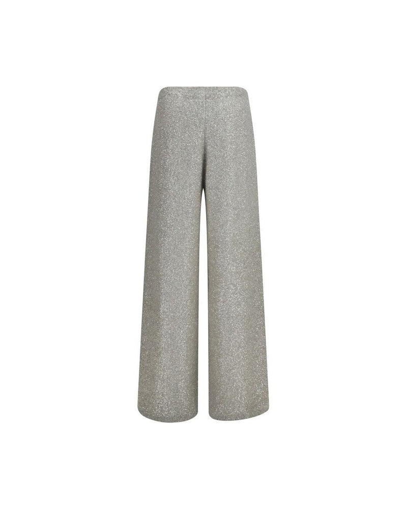 Brunello Cucinelli Silver Polyamide Casual Pant Glam Steals