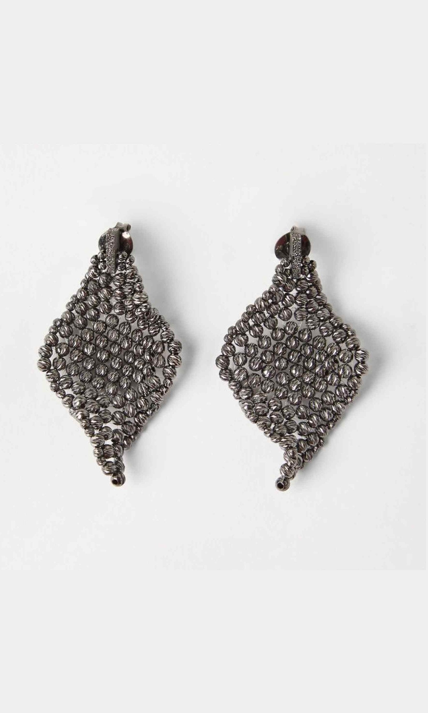 Brunello Cucinelli Silver Sculptured Earrings Glam Steals