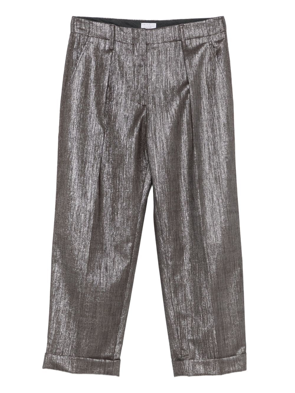Brunello Cucinelli Silver Trouser Glam Steals