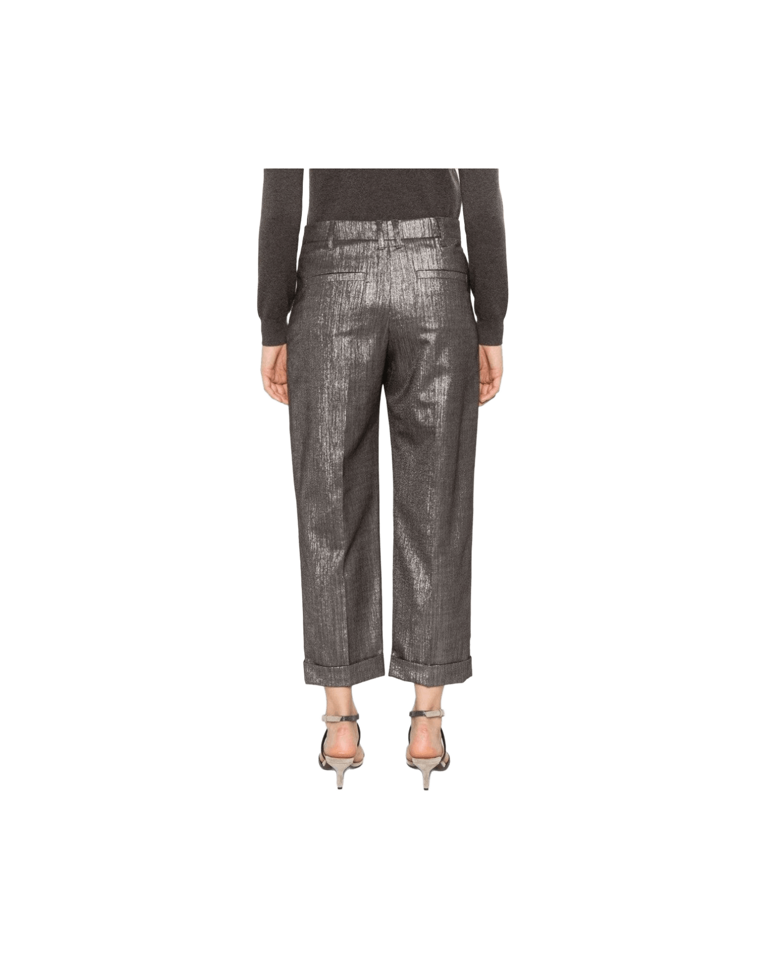 Brunello Cucinelli Silver Trouser Glam Steals