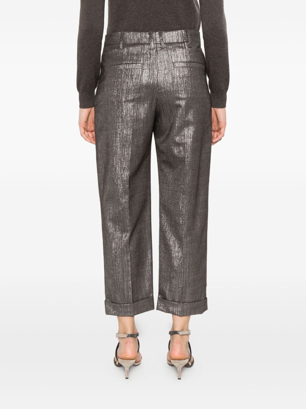 Brunello Cucinelli Silver Trouser Glam Steals
