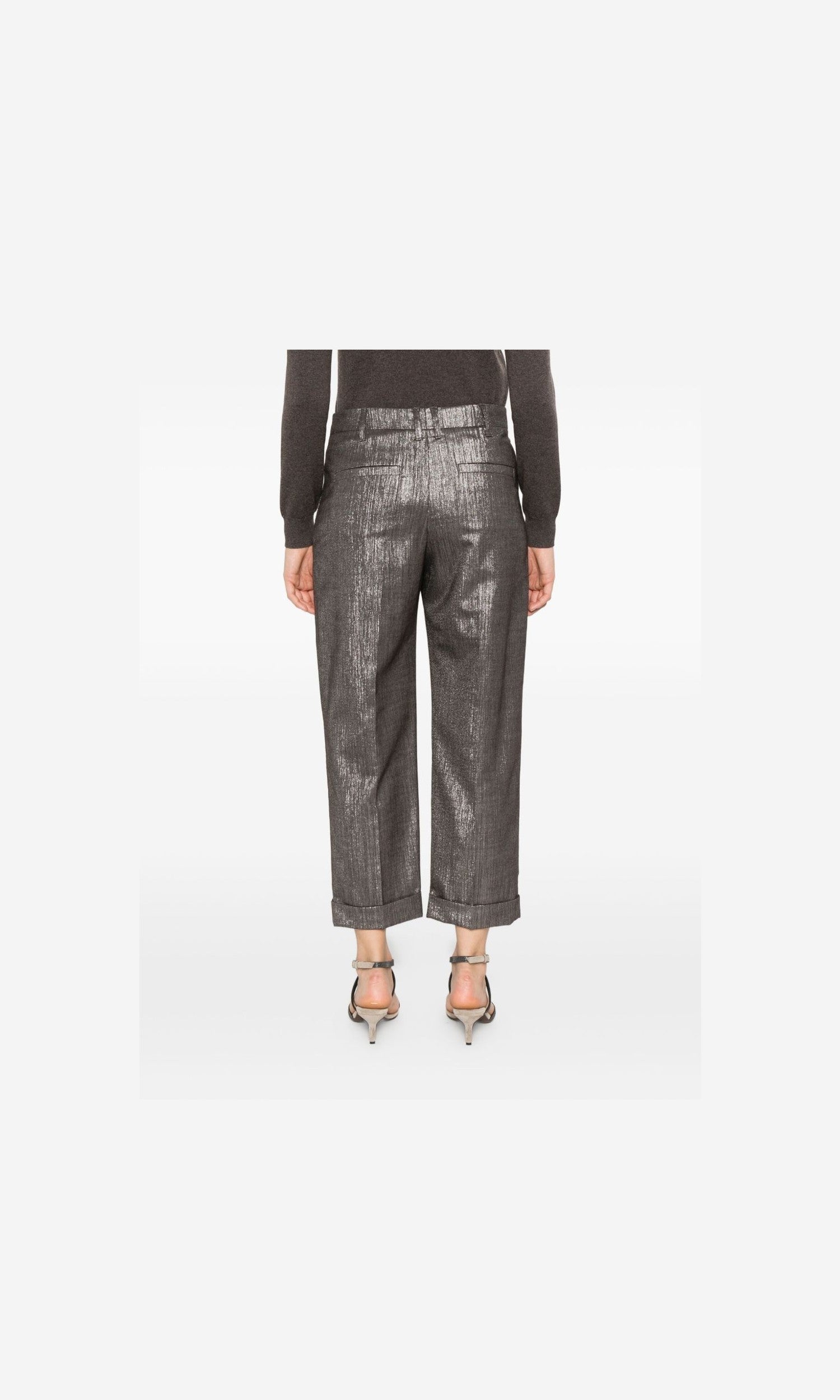 Brunello Cucinelli Silver Trouser Glam Steals