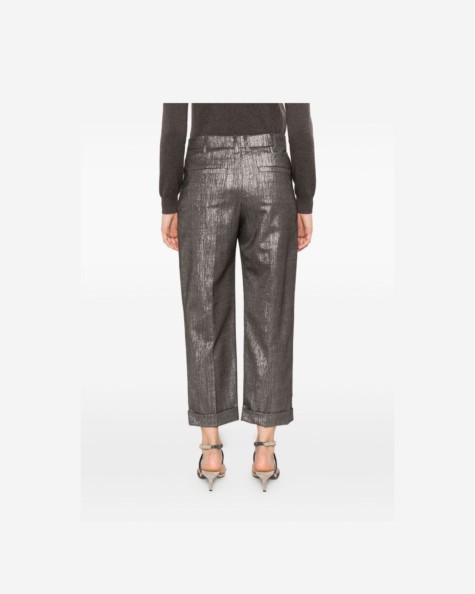 Brunello Cucinelli Silver Trouser Glam Steals