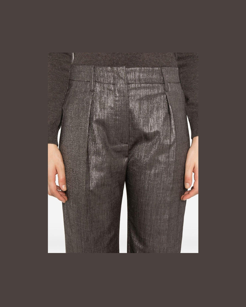 Brunello Cucinelli Silver Trouser Glam Steals