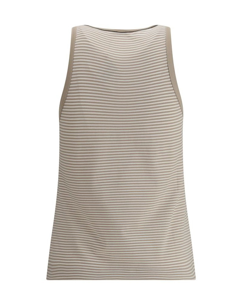 Brunello Cucinelli Striped Tank Top Glam Steals