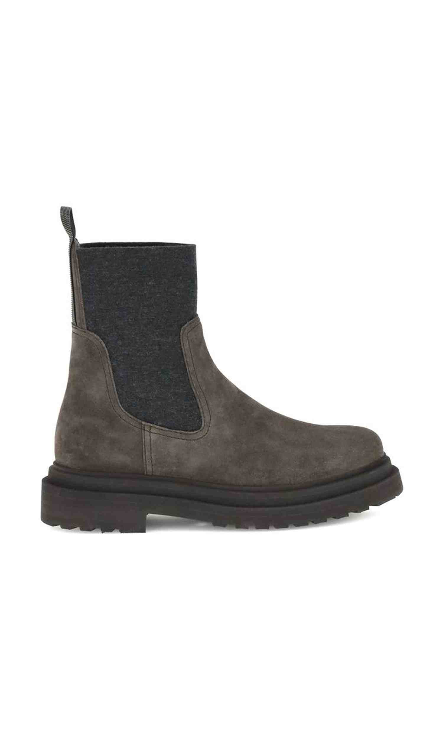 Brunello Cucinelli Suede Ankle Boots Glam Steals