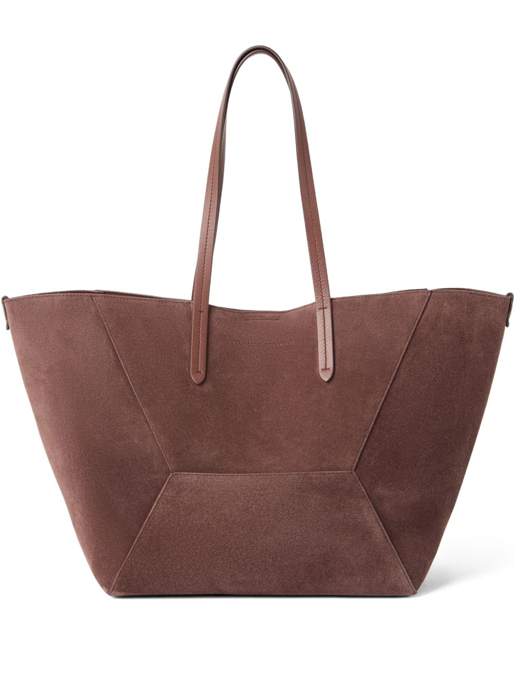 Brunello Cucinelli Suede Bc Duo Bag in with Monili Glam Steals
