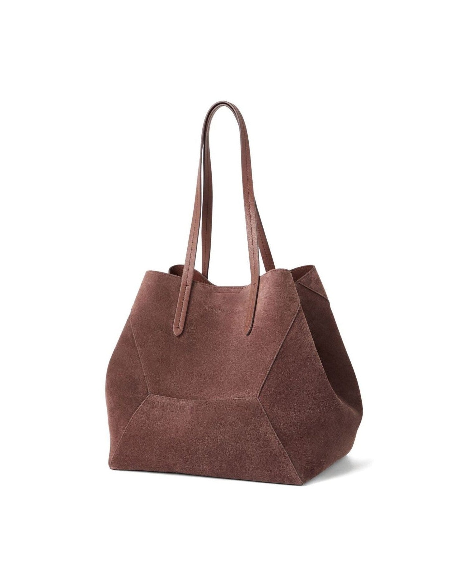 Brunello Cucinelli Suede Bc Duo Bag in with Monili Glam Steals