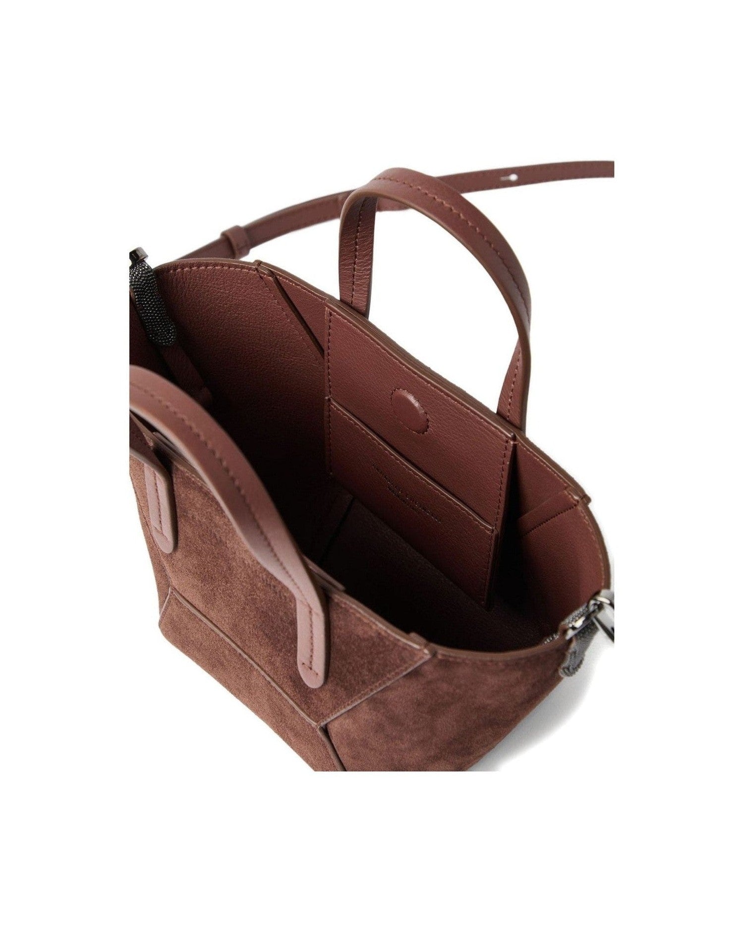 Brunello Cucinelli Suede Bc Duo Mini Bag Glam Steals