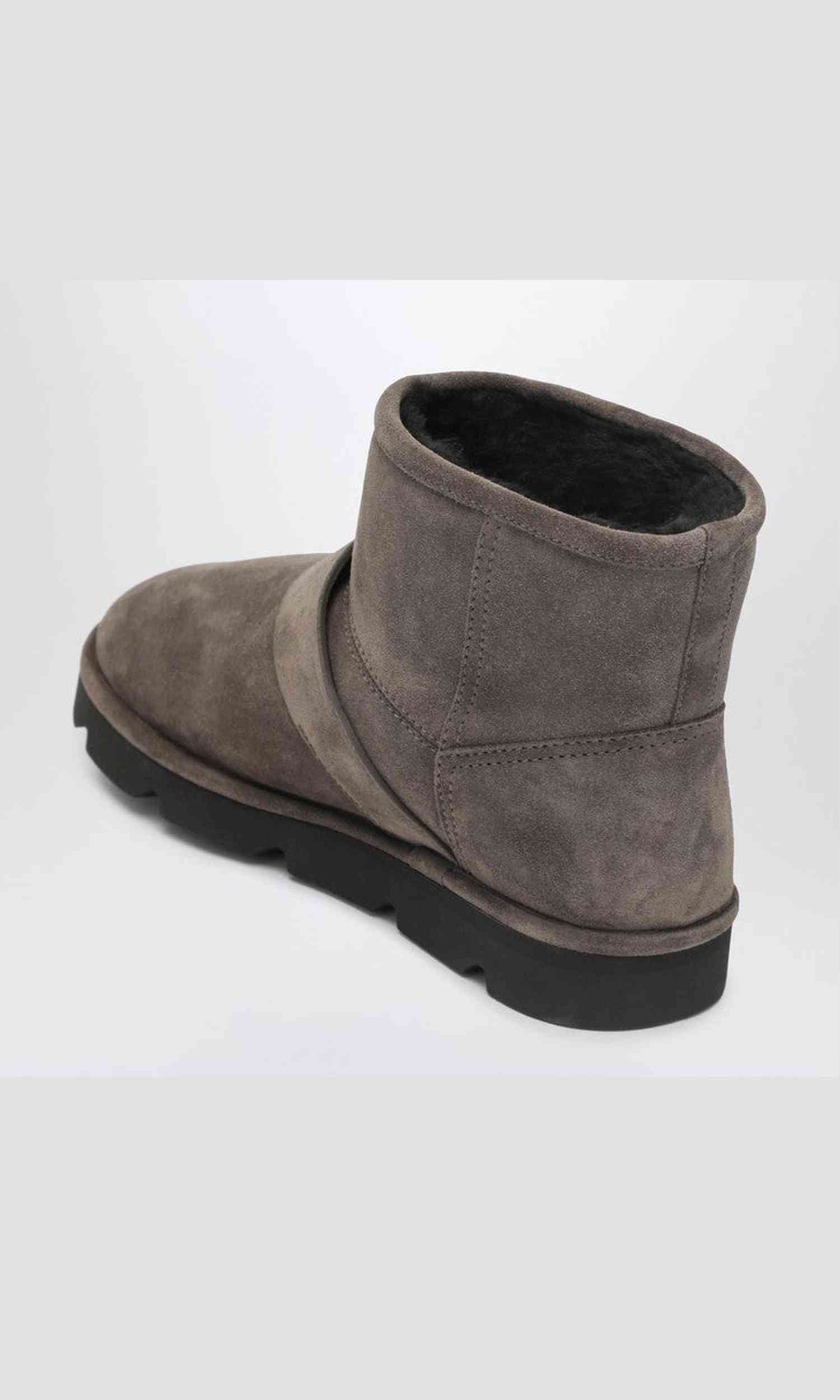 Brunello Cucinelli Suede Boot in Dove Colored Glam Steals