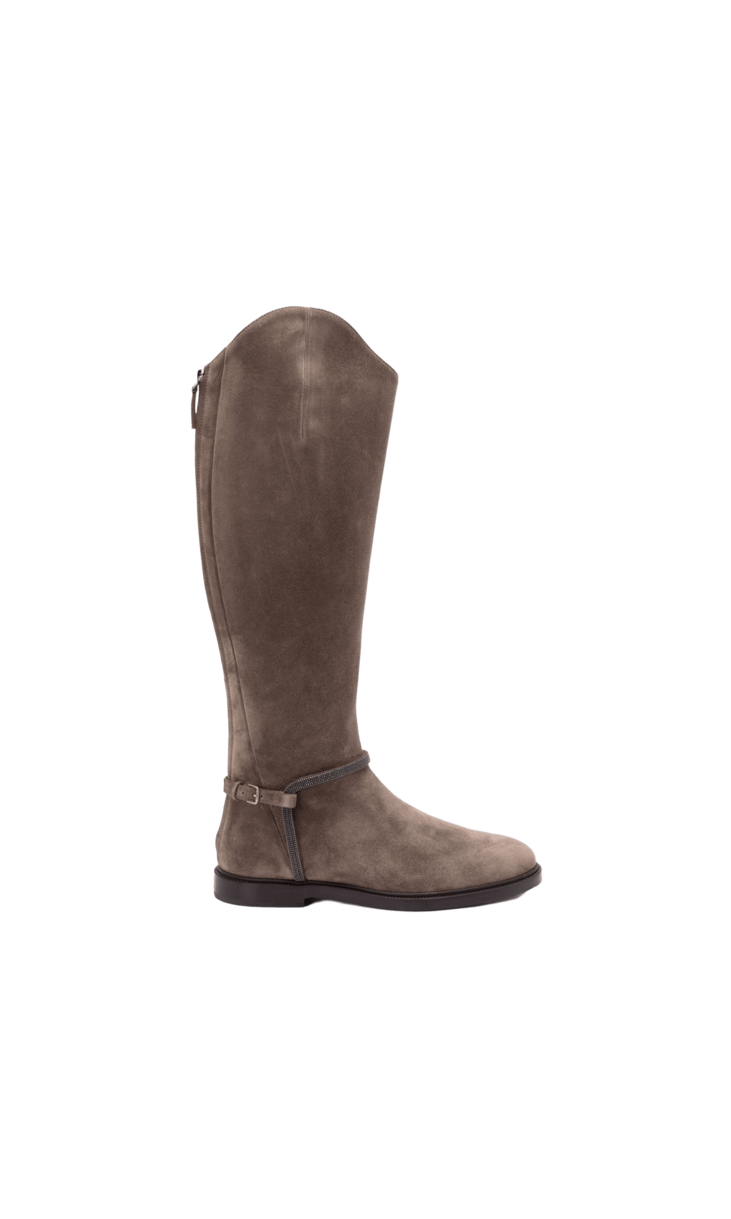 Brunello Cucinelli Suede Buckled Boots Glam Steals