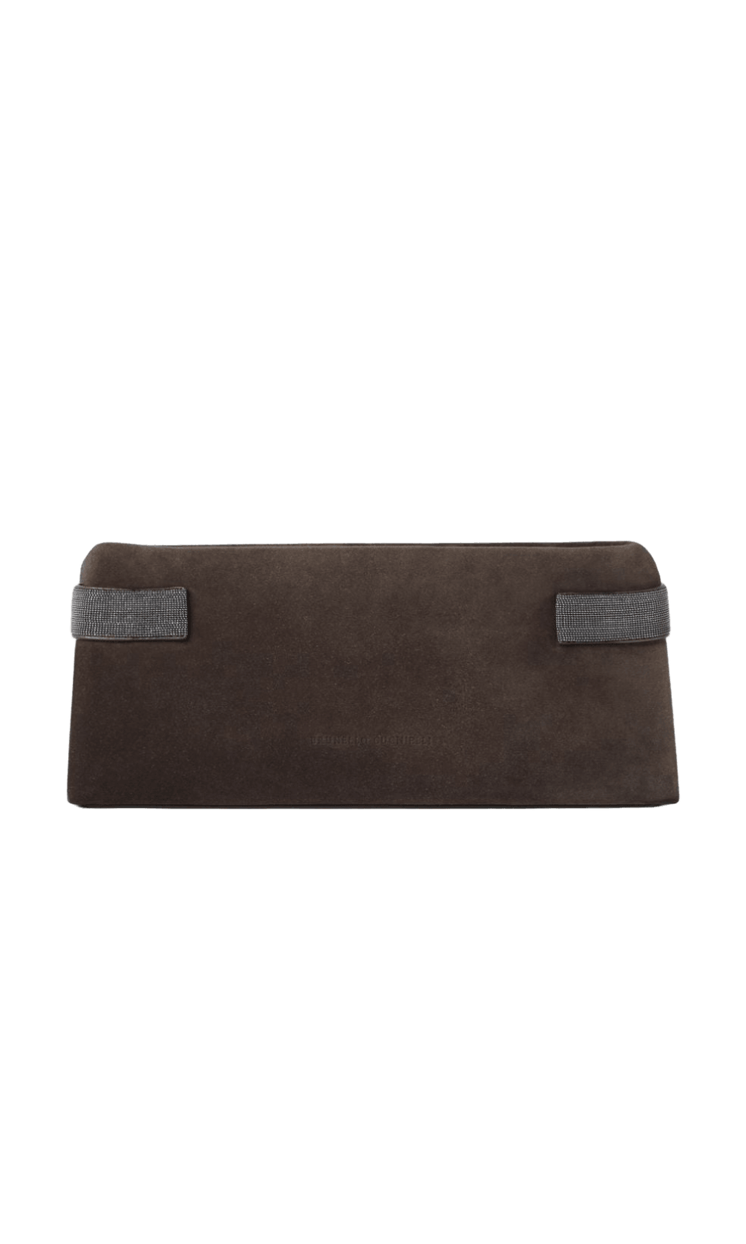 Brunello Cucinelli Suede Essence Pouch Bag in with Precious Bands Glam Steals