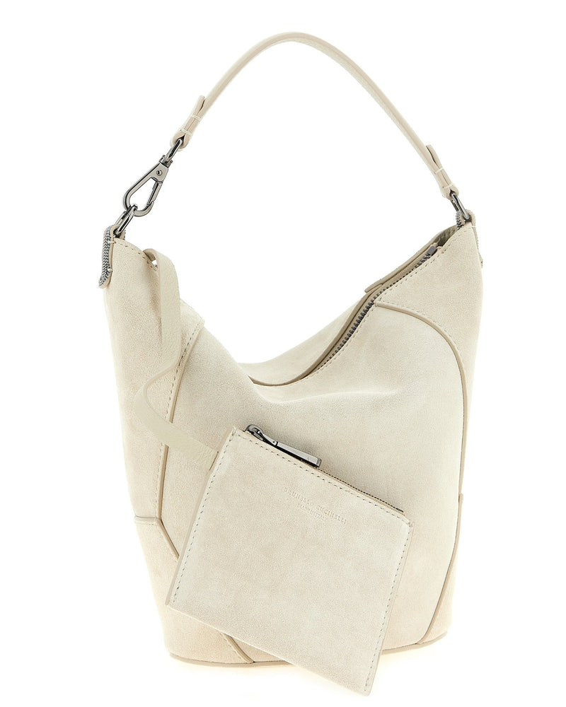 Brunello Cucinelli Suede Handbag Glam Steals