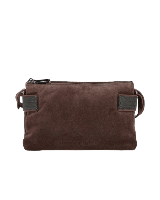 Brunello Cucinelli Suede Leather Shoulder Bag Glam Steals