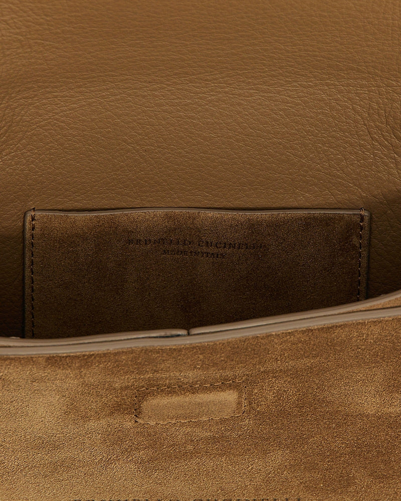 Brunello Cucinelli Suede Monile Clutch Bag Glam Steals