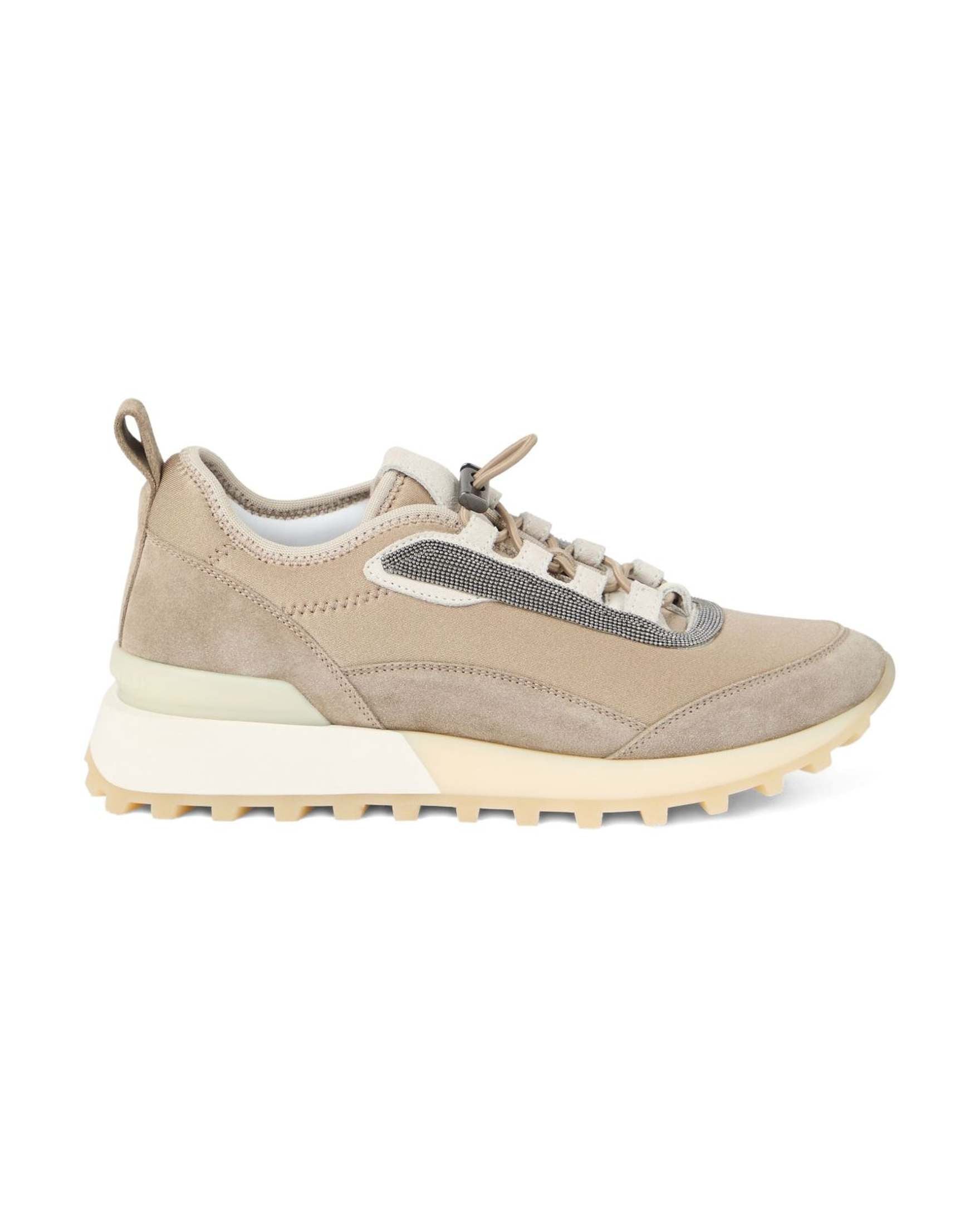 Brunello Cucinelli Suede Runners in Techno Fabric Glam Steals