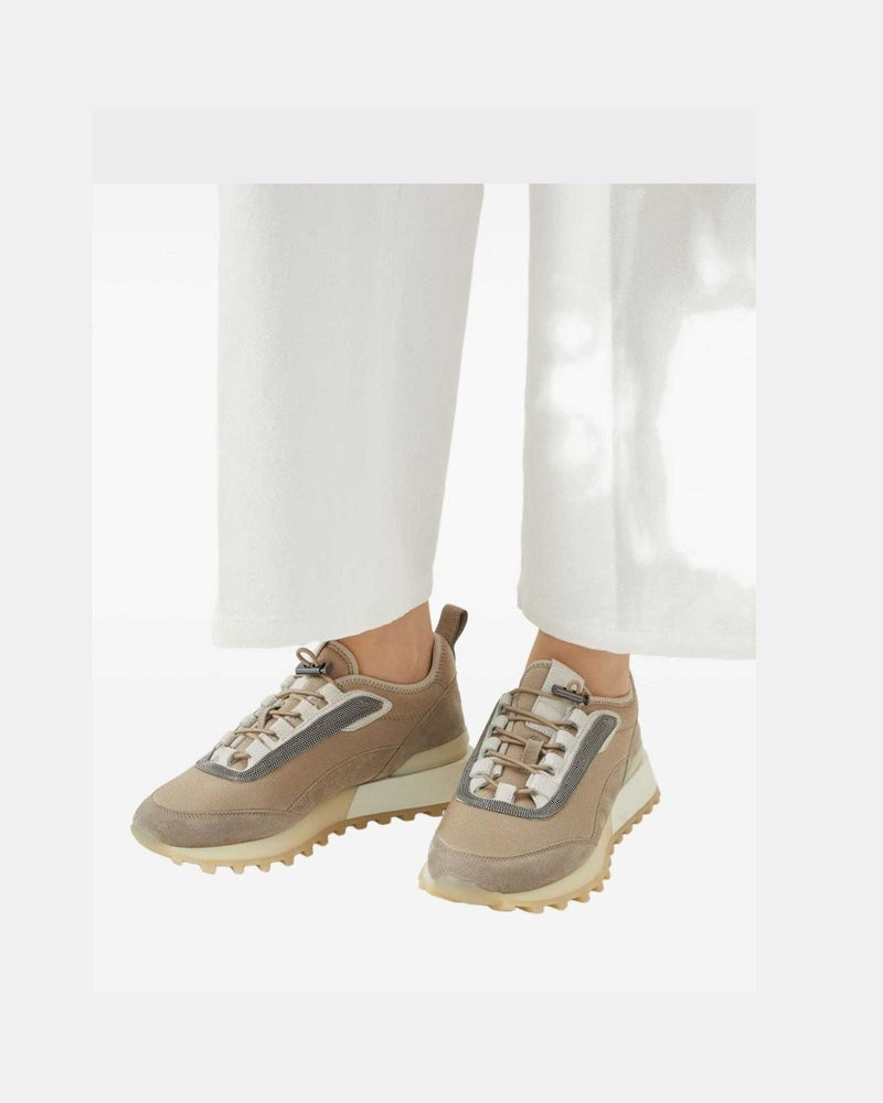 Brunello Cucinelli Suede Runners in Techno Fabric Glam Steals