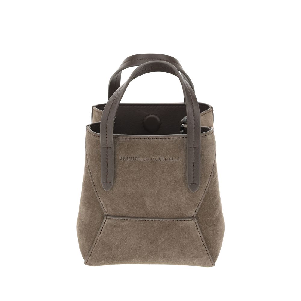 Brunello Cucinelli Suede Shoulder Bag Glam Steals