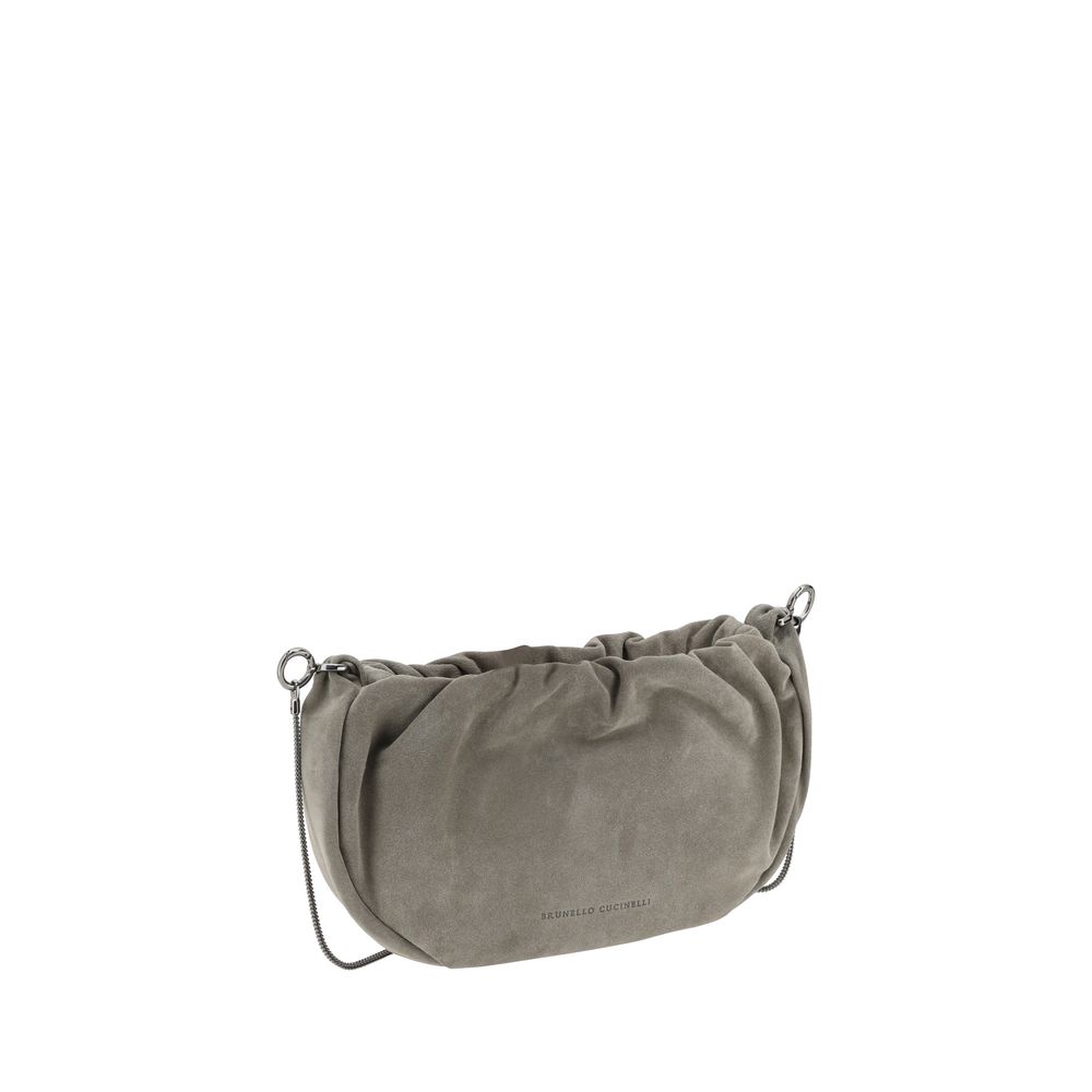 Brunello Cucinelli Suede Shoulder Bag Glam Steals