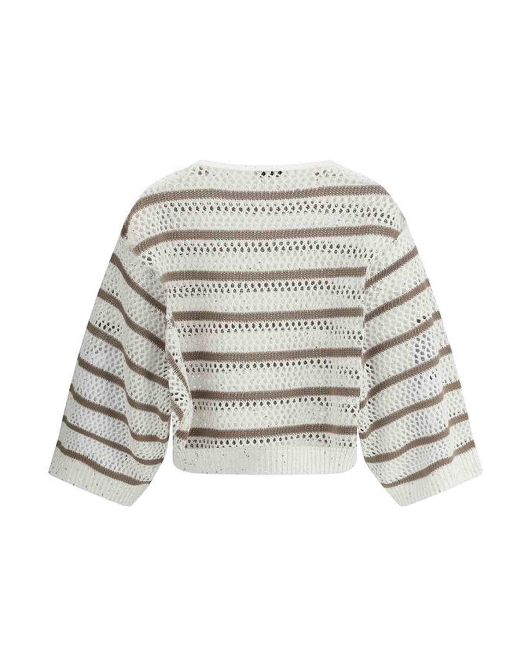 Brunello Cucinelli Sweater In Perforated Knit Glam Steals