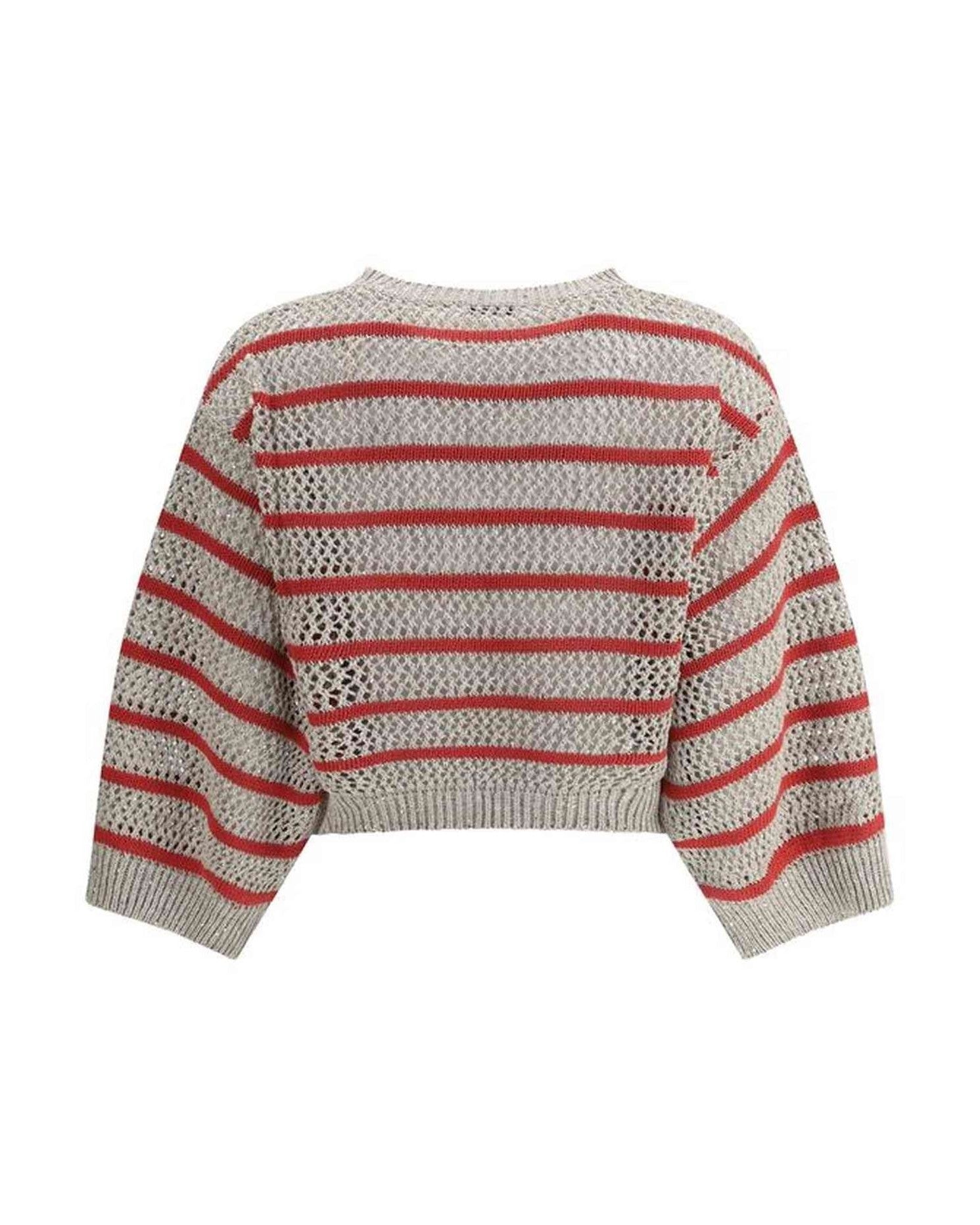 Brunello Cucinelli Sweater In Perforated Knit Glam Steals