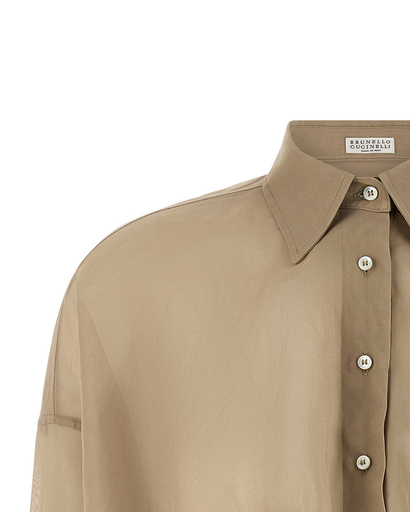 Brunello Cucinelli Taffeta Shirt Glam Steals