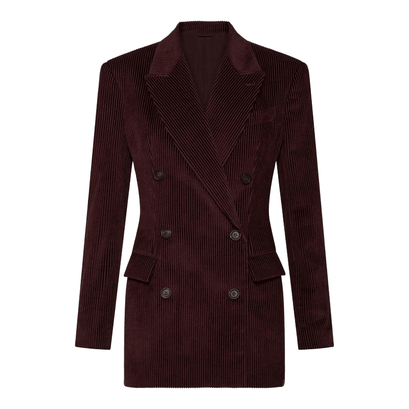 Brunello Cucinelli Velvet Bordeaux Double Breasted Jacket Glam Steals