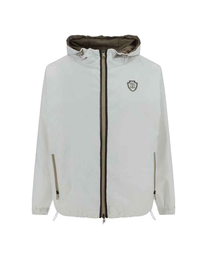 Brunello Cucinelli Waterproof Jacket with Hood Glam Steals