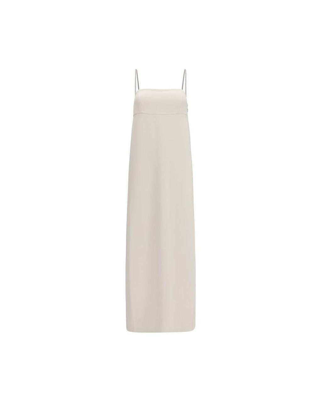 Brunello Cucinelli White Acetate Casual Dress