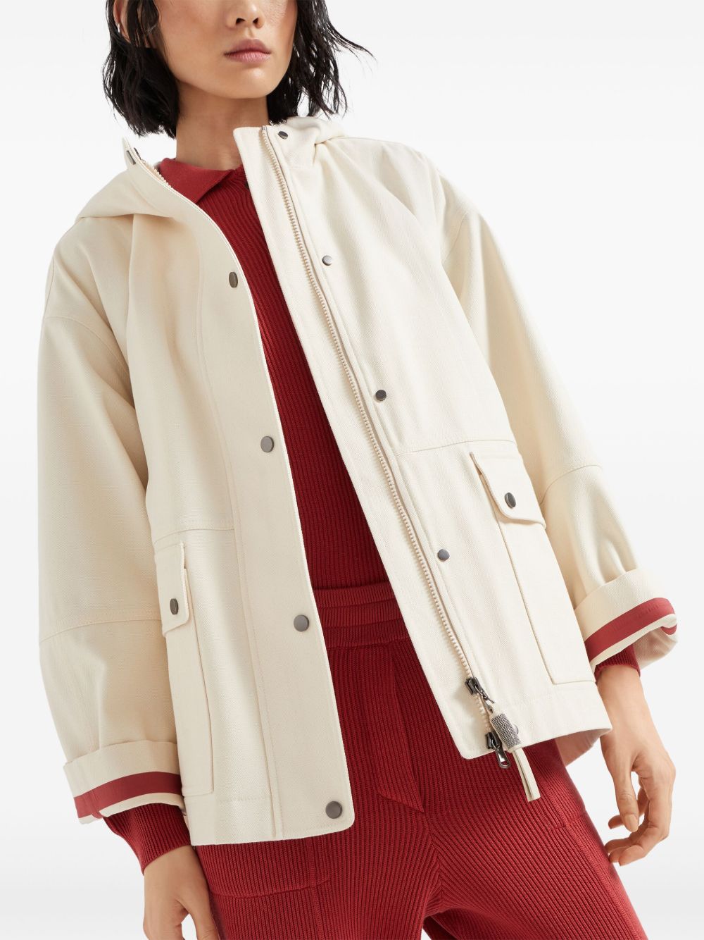 Brunello Cucinelli White Coat Glam Steals