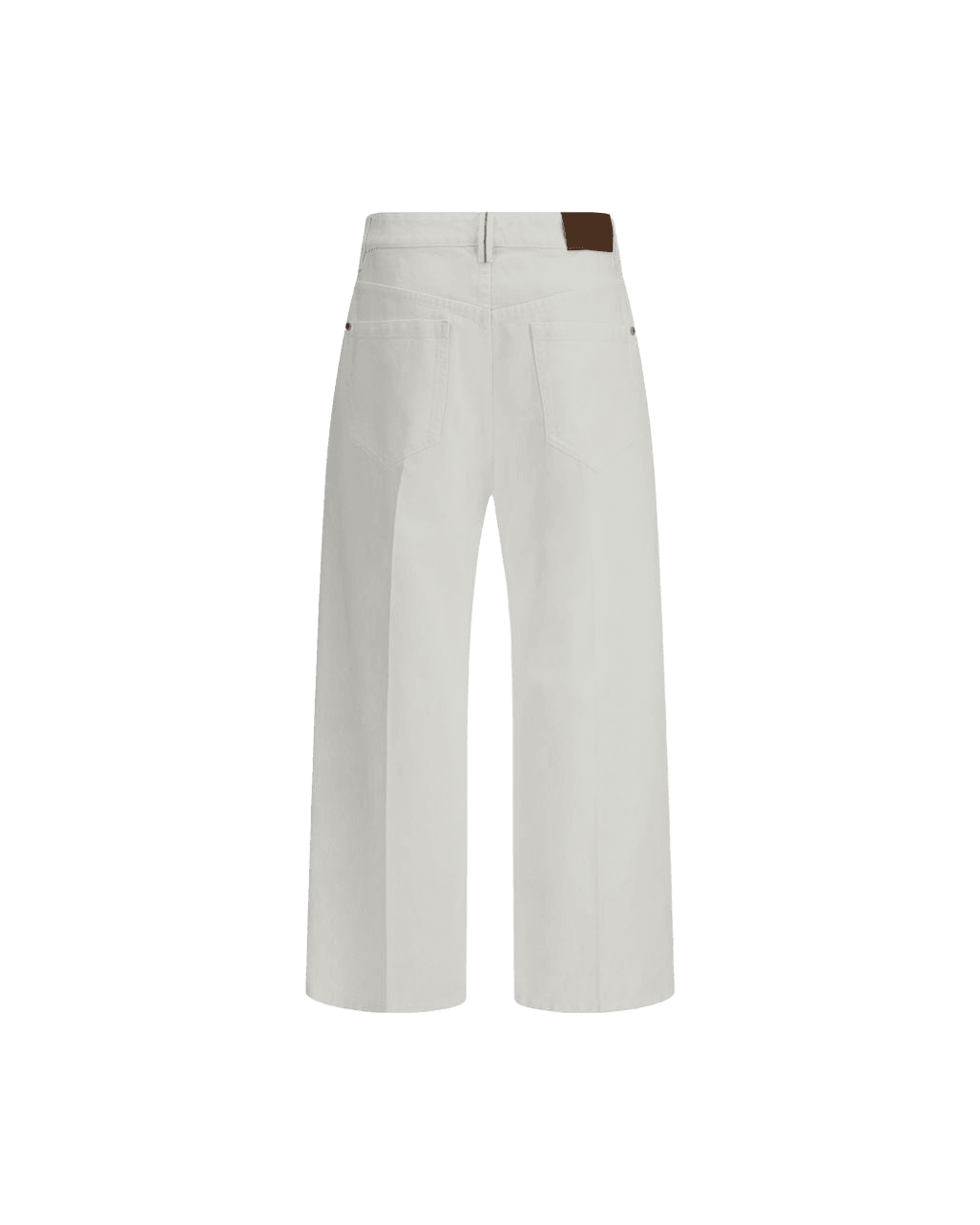 Brunello Cucinelli White Cotton Cropped Jeans Glam Steals