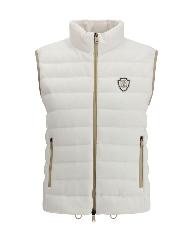 Brunello Cucinelli White Cotton Jacket Glam Steals