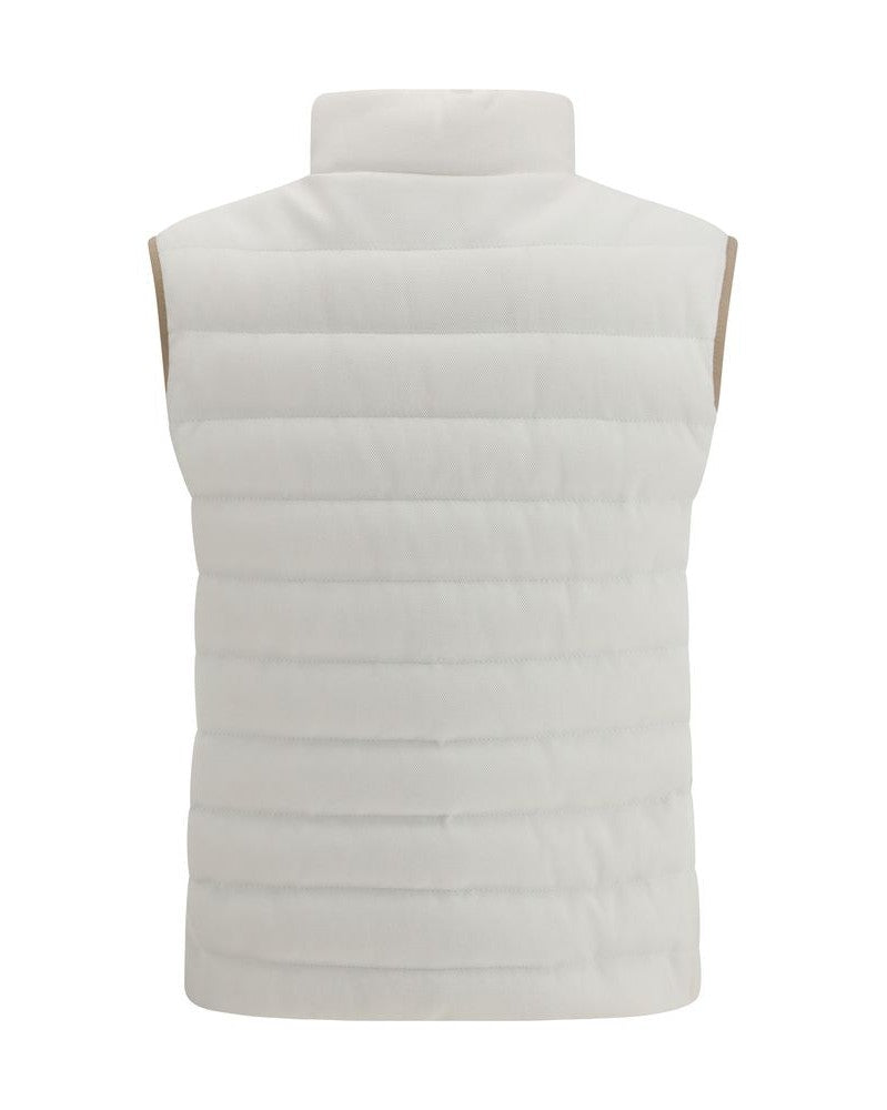 Brunello Cucinelli White Cotton Jacket Glam Steals