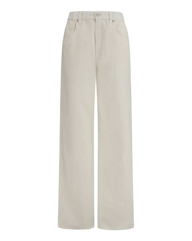Brunello Cucinelli White Cotton Jeans Denim 
