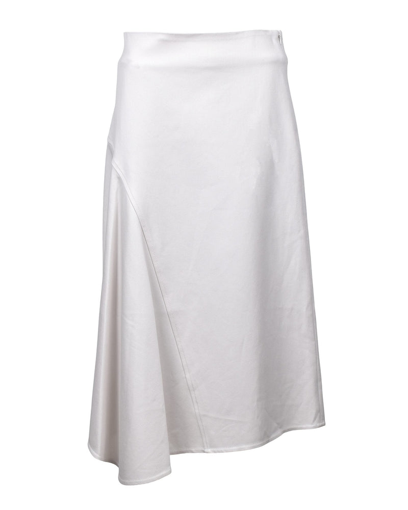 Brunello Cucinelli White Cotton Midi Skirt Glam Steals