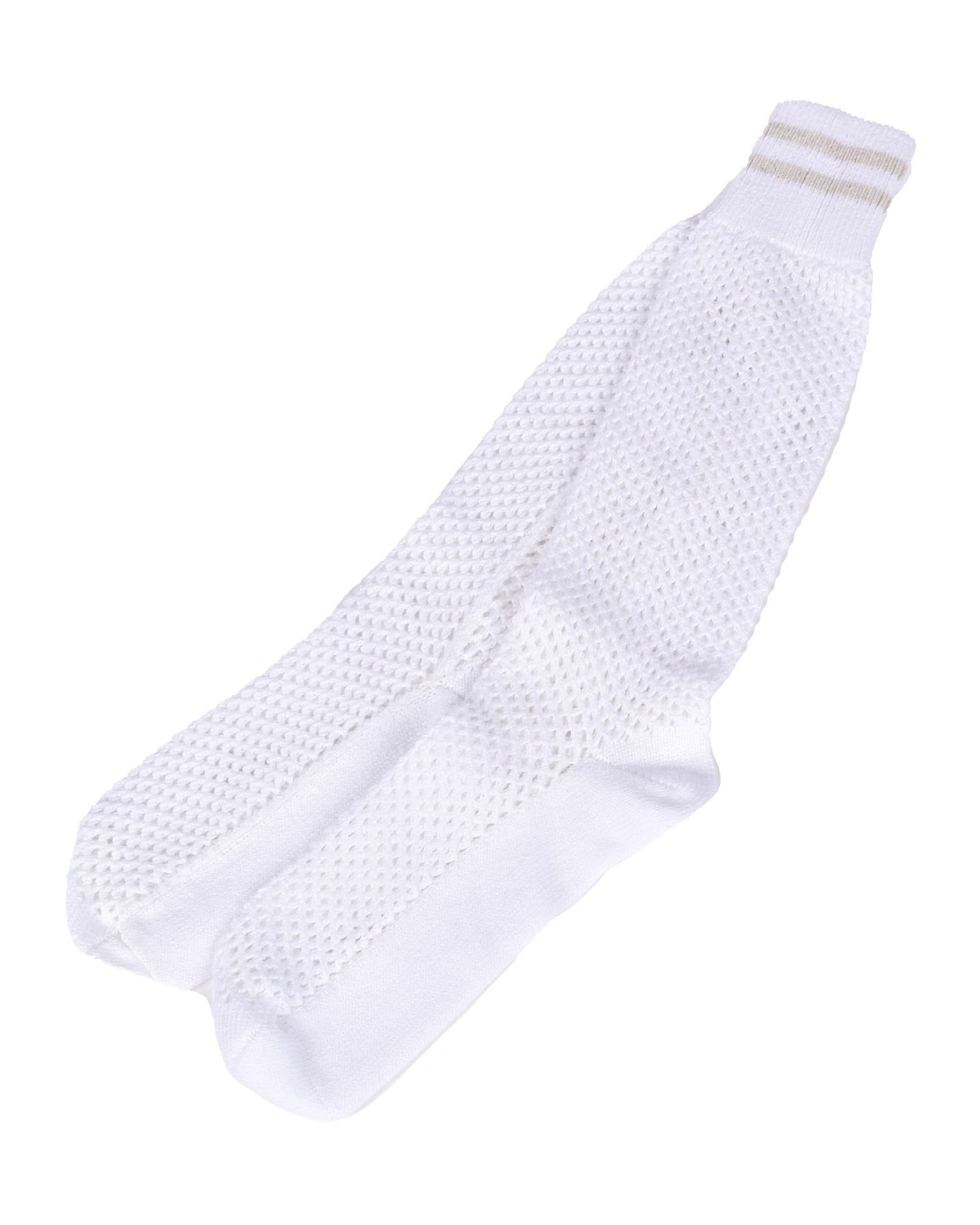 Brunello Cucinelli White Cotton Socks 
