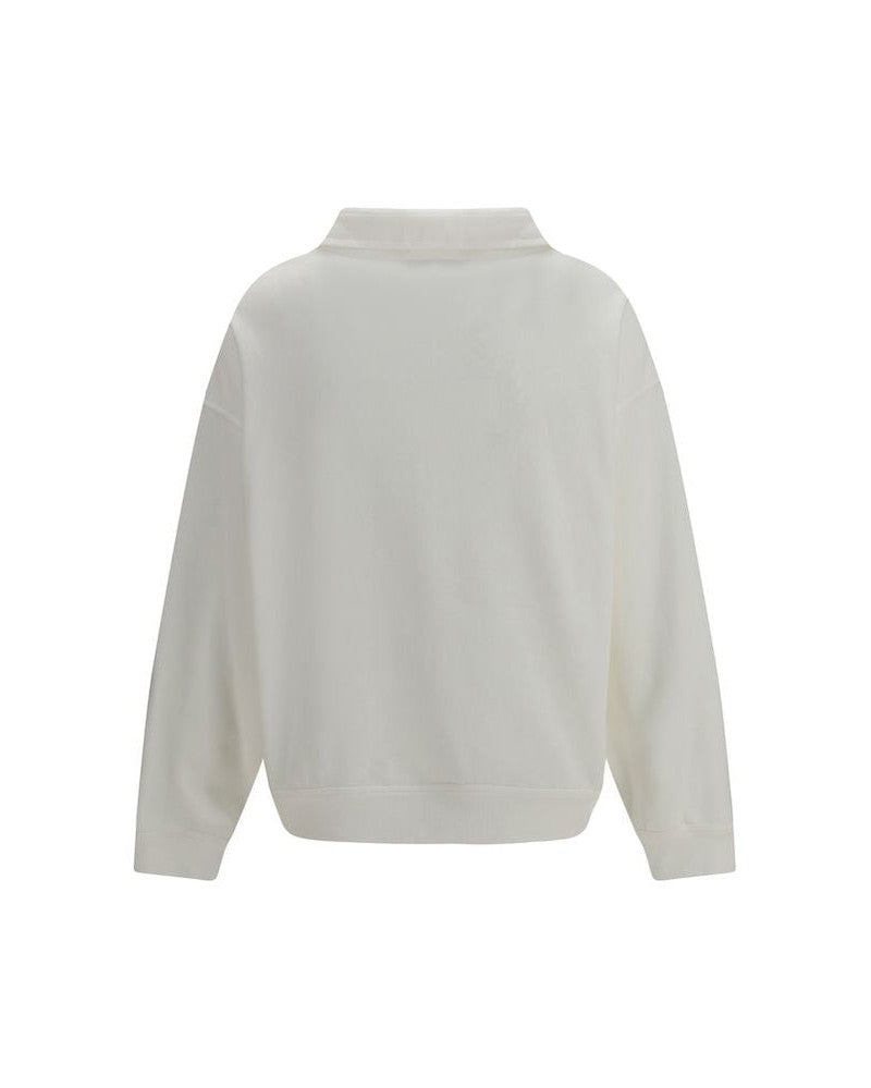 Brunello Cucinelli White Cotton Sweatshirt Glam Steals