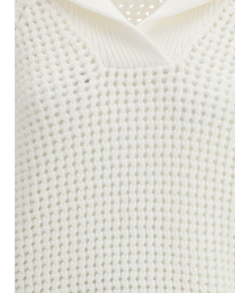 Brunello Cucinelli White Cotton Sweatshirt Glam Steals