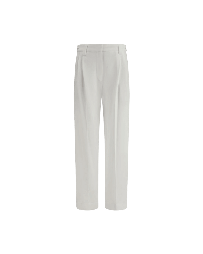 Brunello Cucinelli White Cottonpants Glam Steals