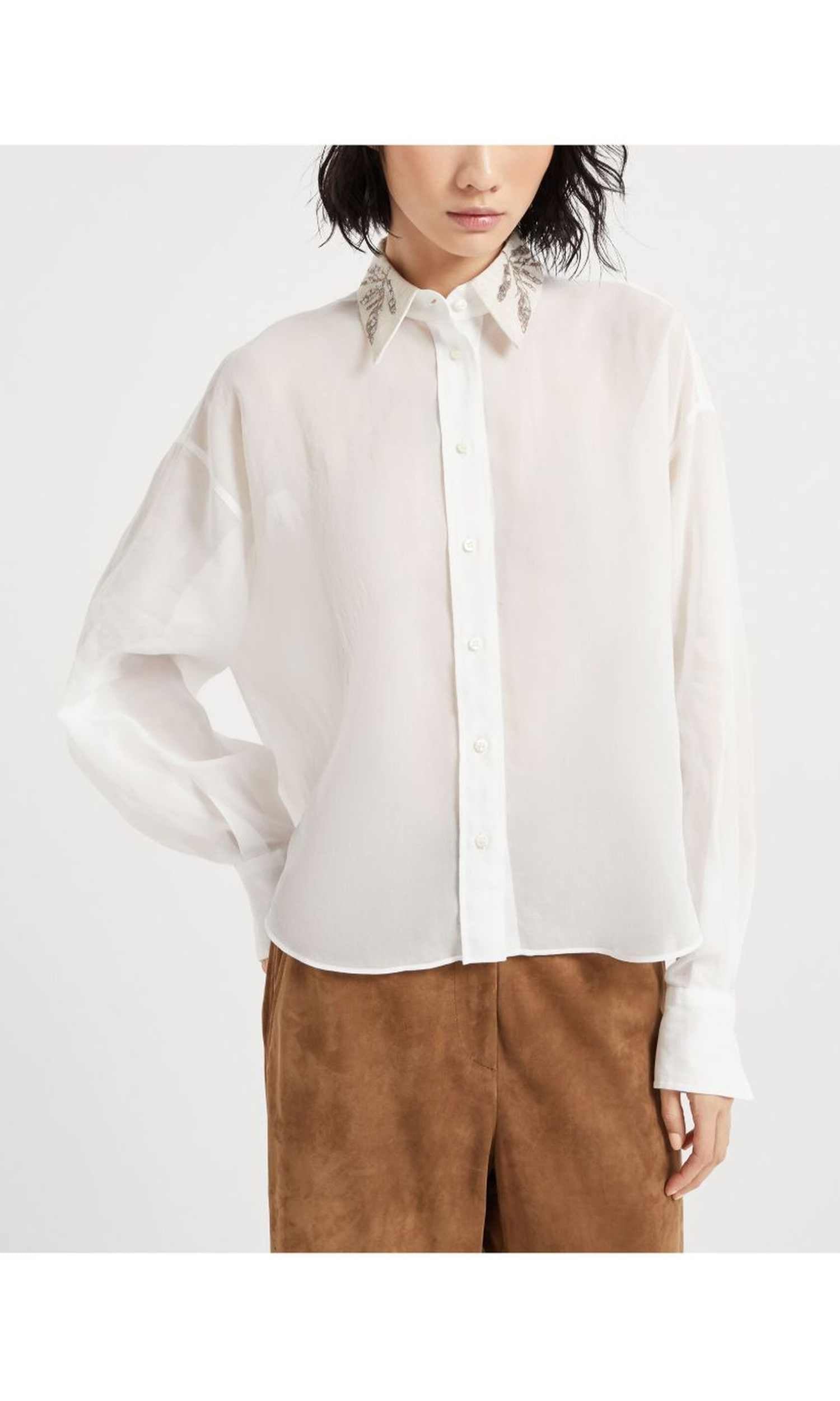 Brunello Cucinelli White Shirt Glam Steals