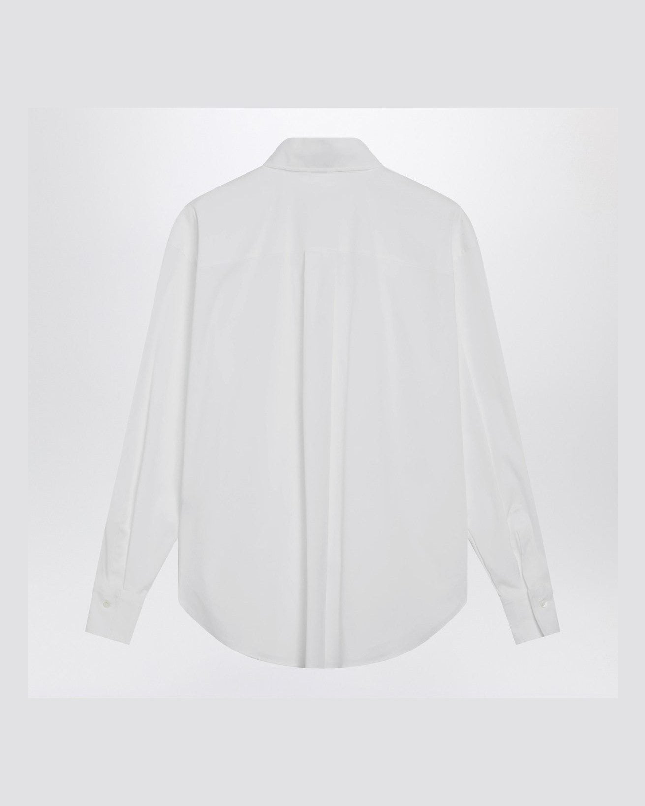 Brunello Cucinelli White Shirt with Shiny Flap Detail Glam Steals