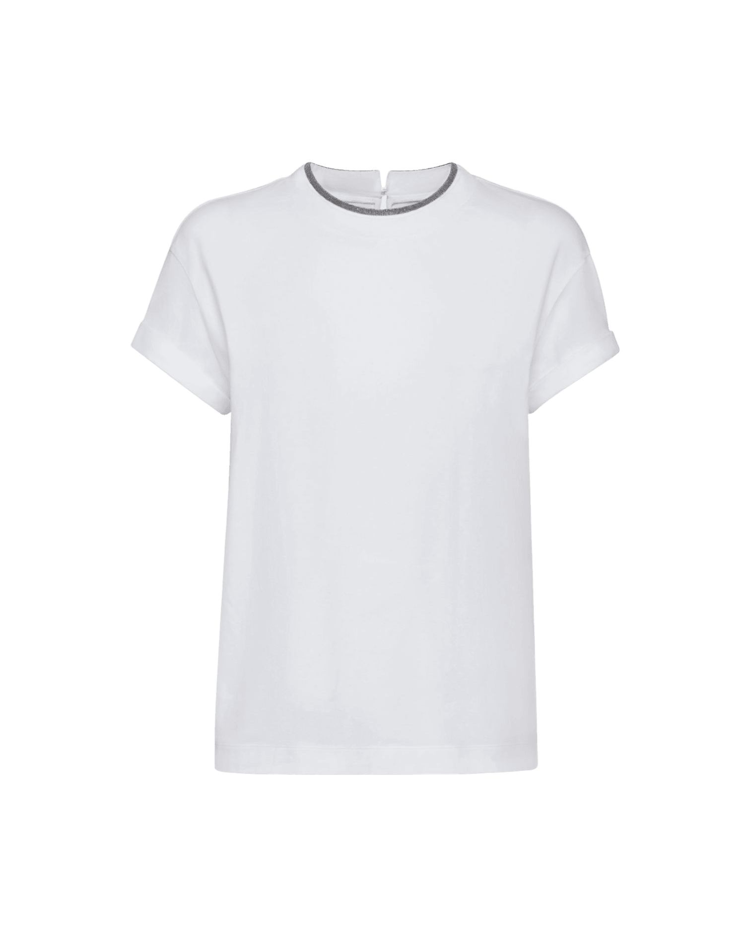 Brunello Cucinelli White T-Shirt Glam Steals