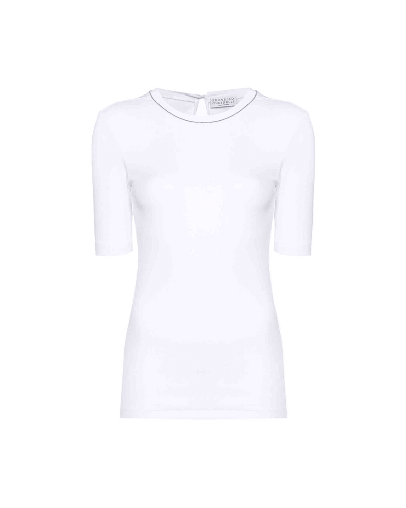 Brunello Cucinelli White T-shirt Glam Steals