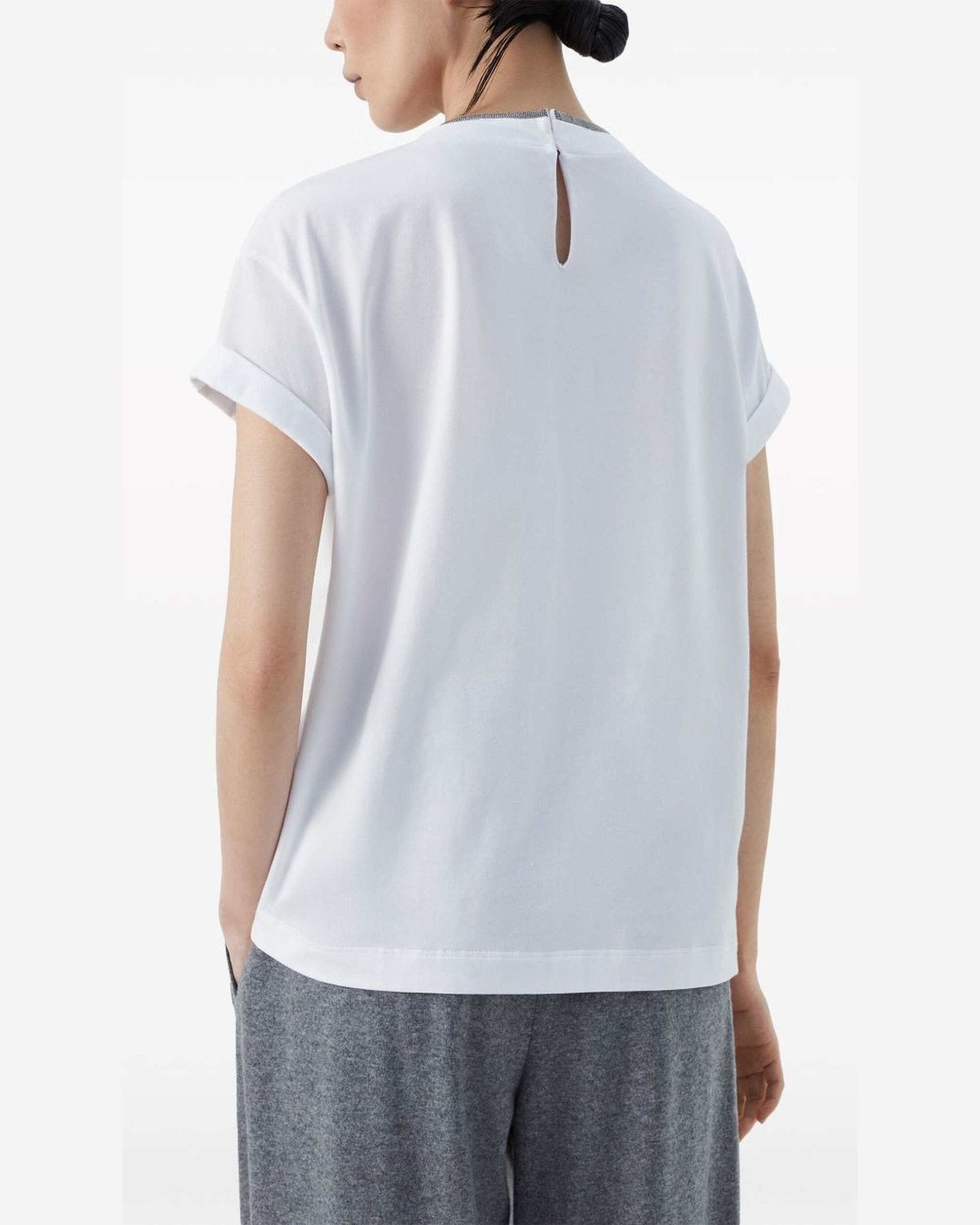 Brunello Cucinelli White T-shirt Glam Steals