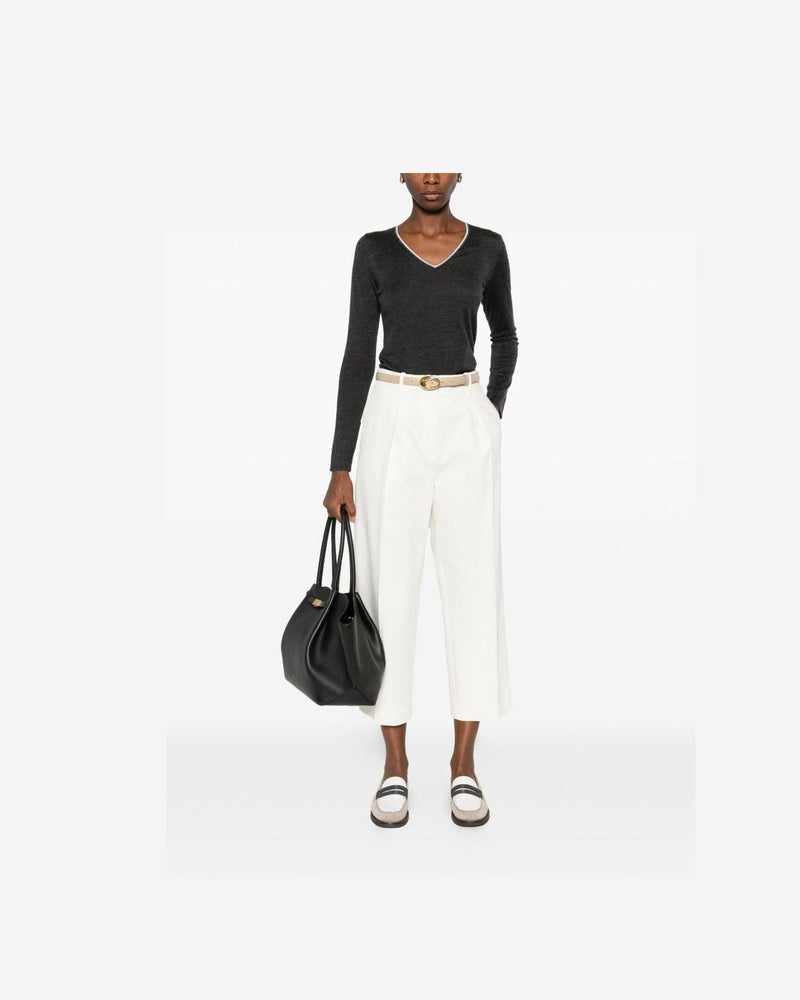 Brunello Cucinelli White Trouser Glam Steals
